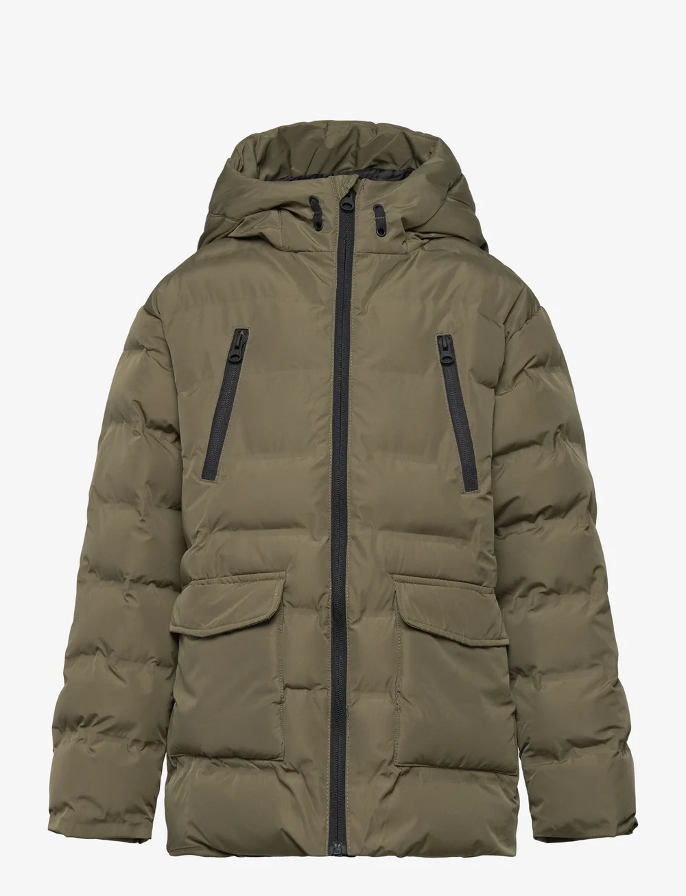 Mango - Pocket quilted jacket - vinterjackor - beige - khaki - 0