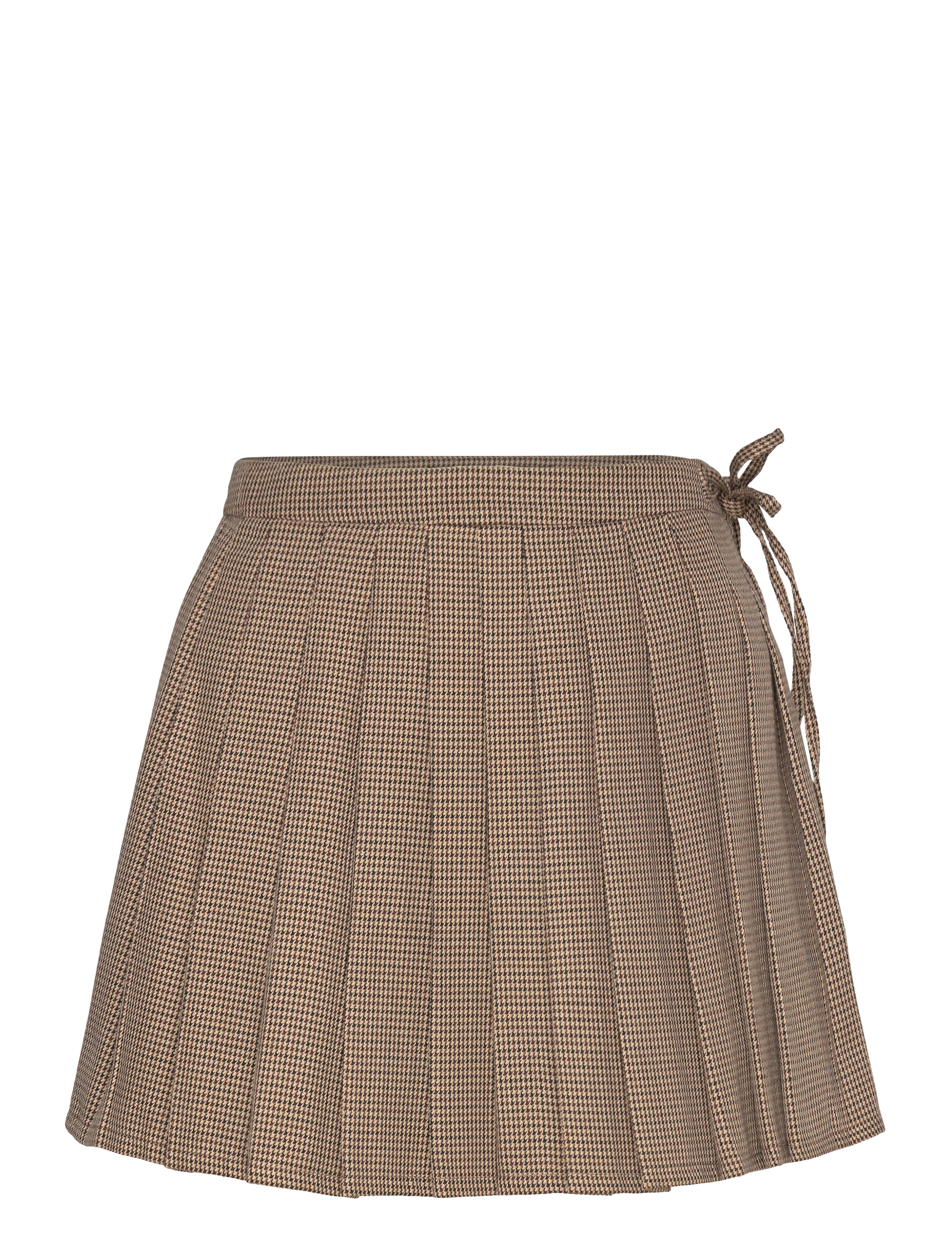 Mango - Houndstooth mini-skirt - brown - 1