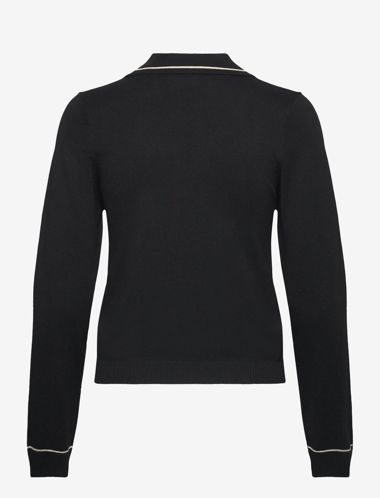 Mango - Knitted polo-neck sweater - black - 2