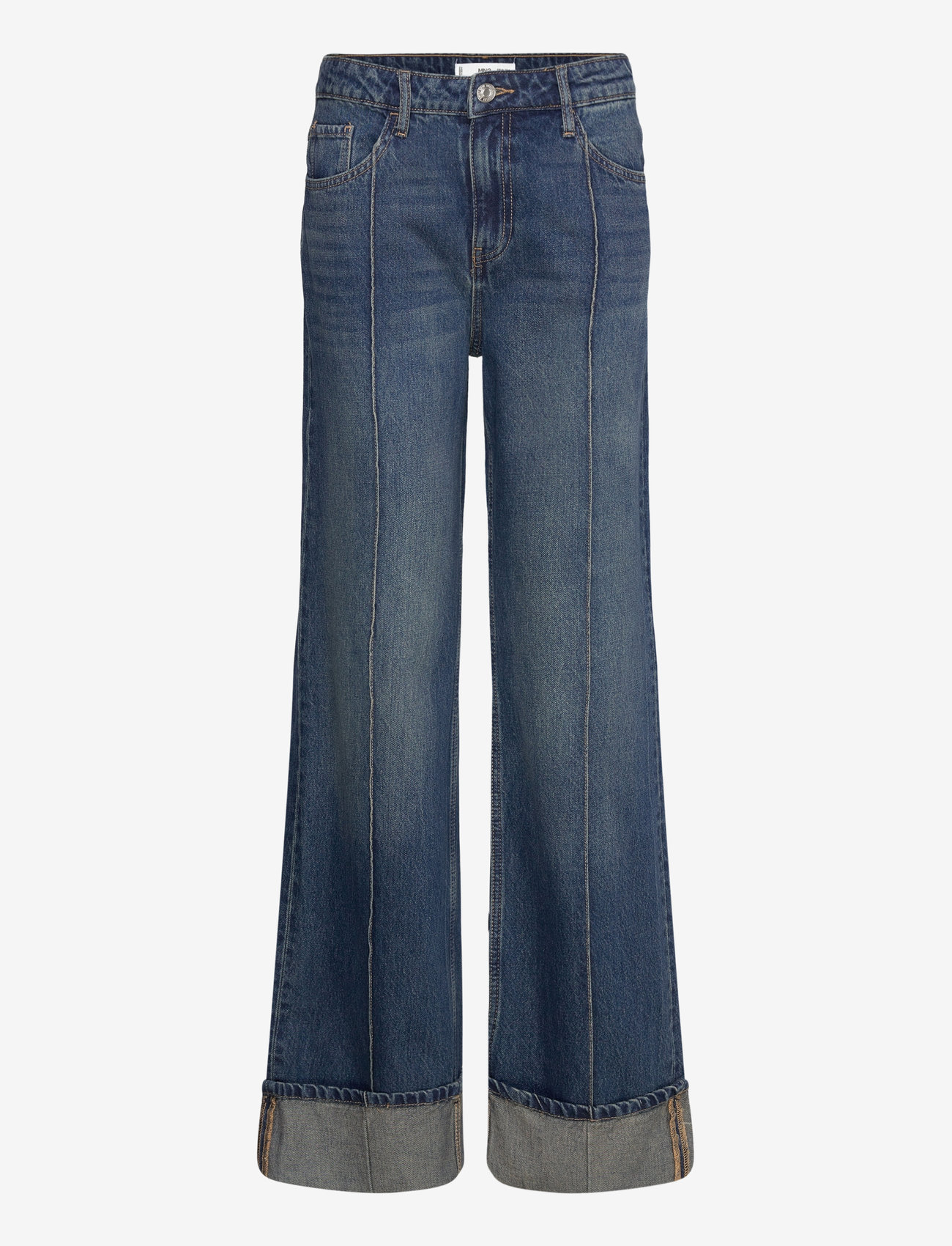 Mango - High waist straight jeans - straight jeans - open blue - 0