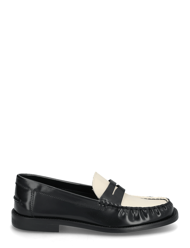Mango - Two-tone leather loafers - speciella tillfällen - black - 1