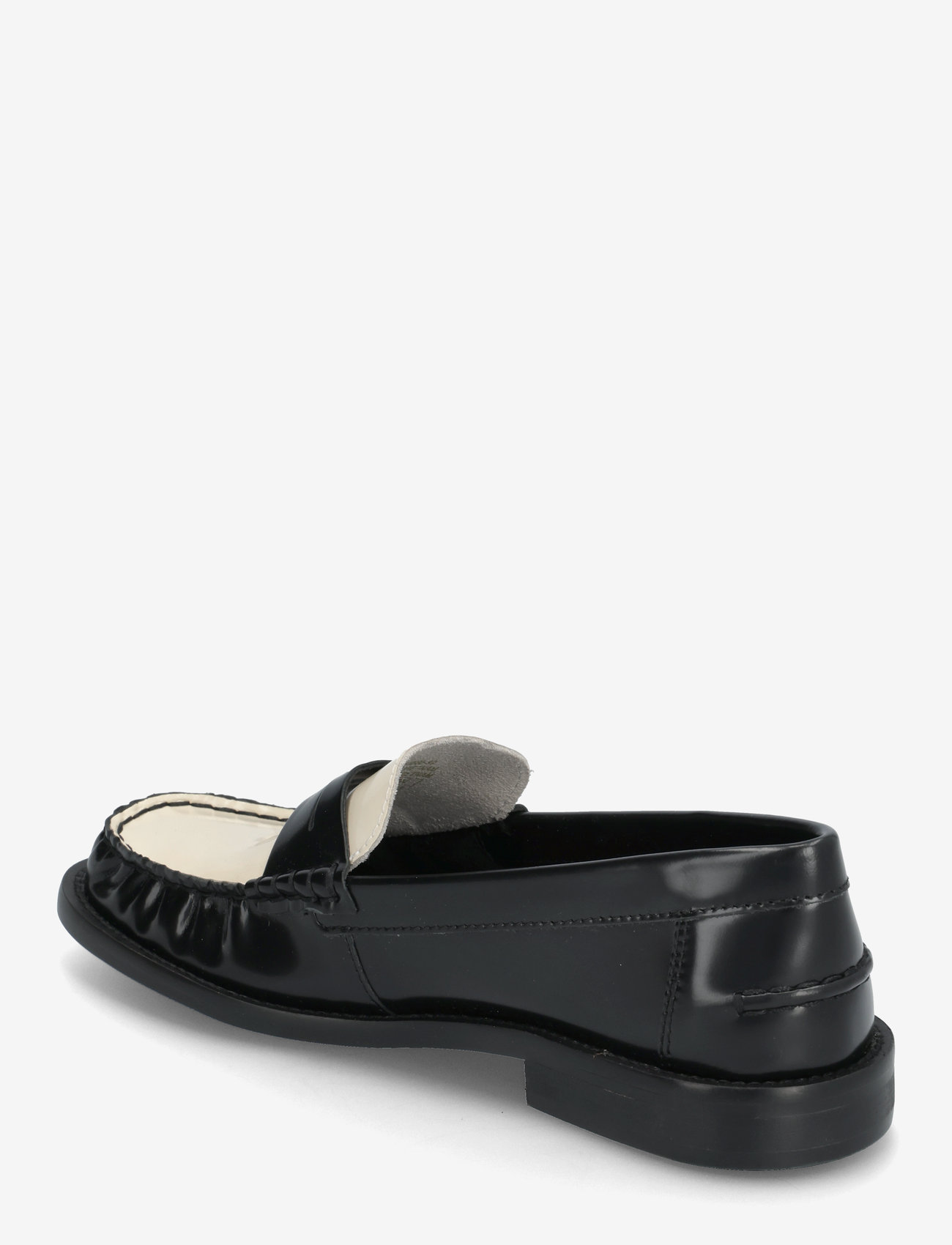 Mango - Two-tone leather loafers - speciella tillfällen - black - 2