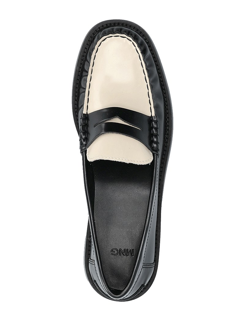 Mango - Two-tone leather loafers - speciella tillfällen - black - 3