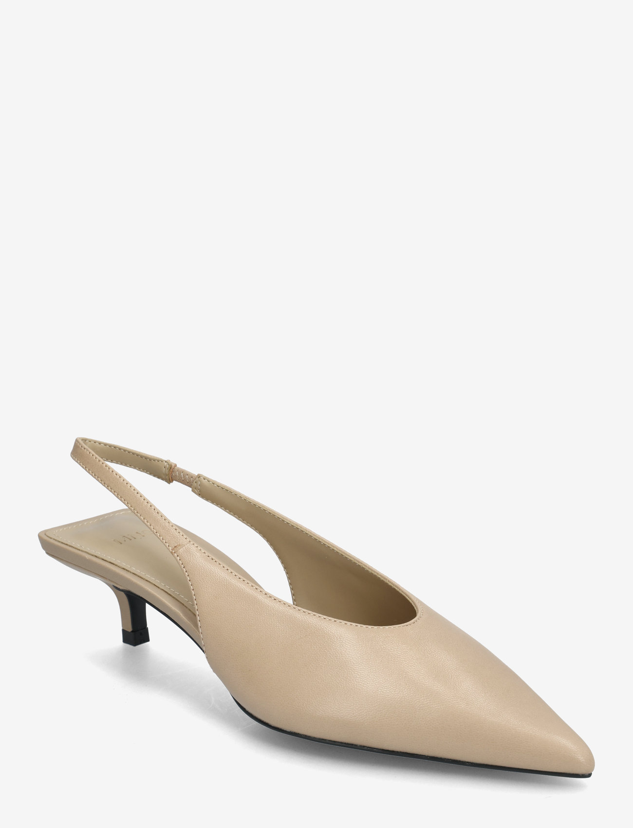 Mango - Kitten-heel leather shoes - lt-pastel pink - 0