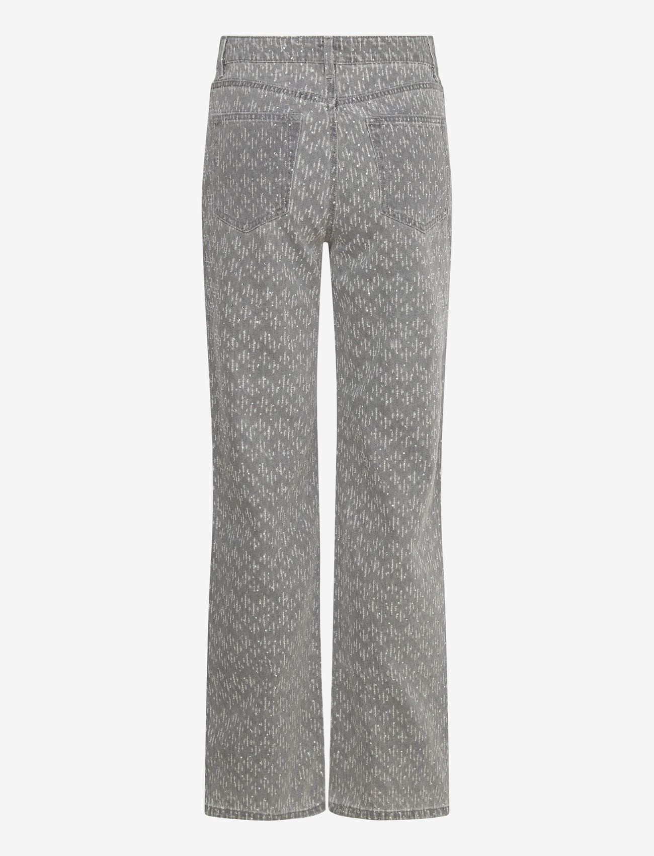 Mango - Straight-fit jeans with rhinestone detail - straight jeans - open grey - 1