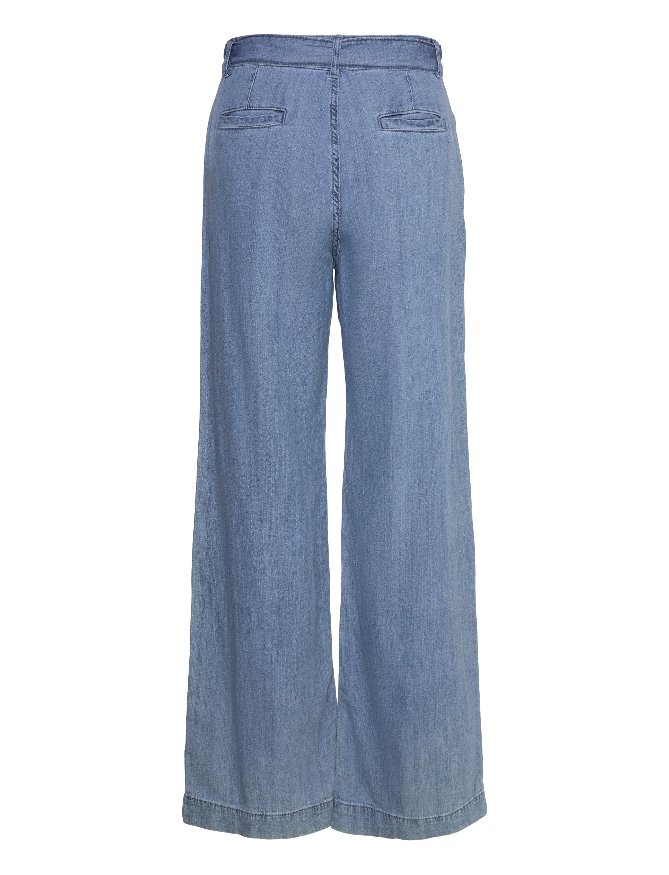 Mango - Flowy wideleg trousers with belt - open blue - 2
