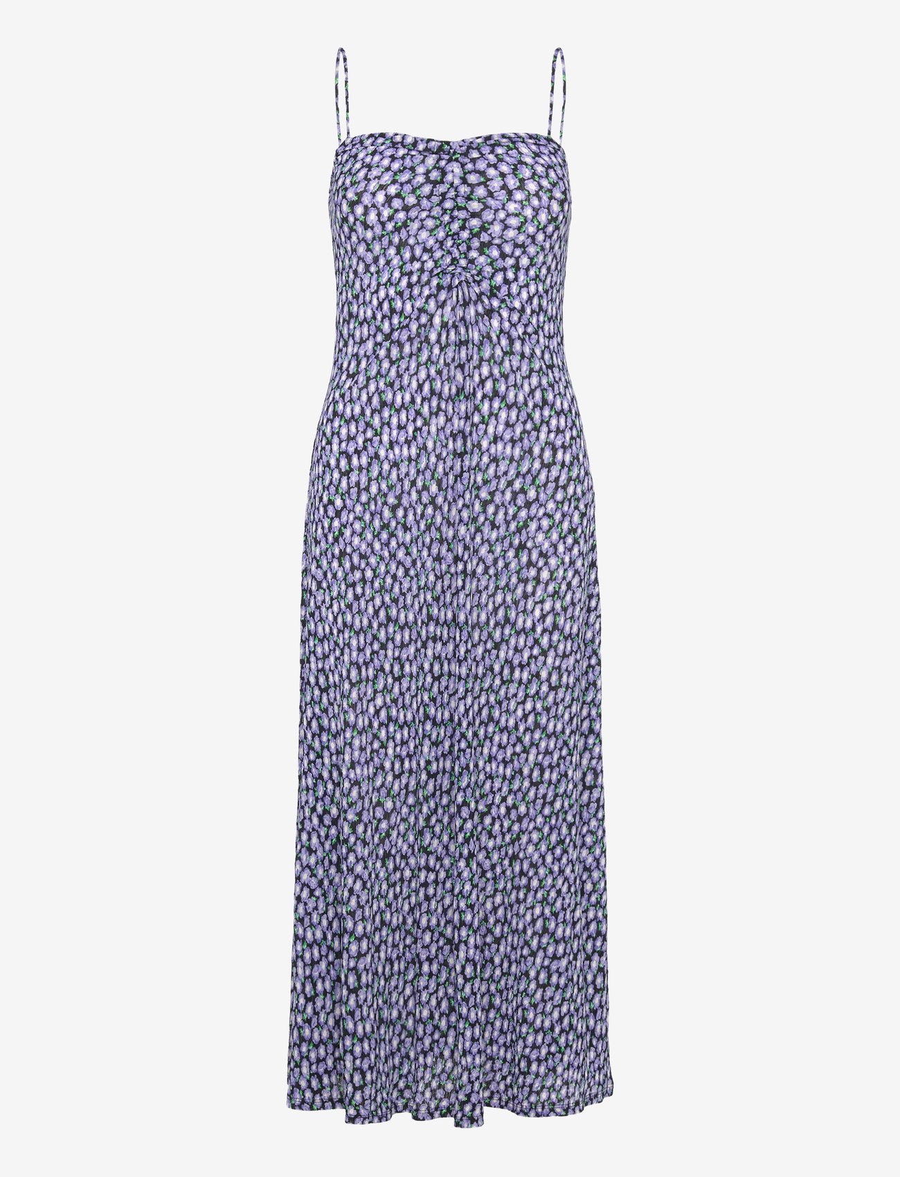 Mango - Long printed dress - midi kjoler - black - 1