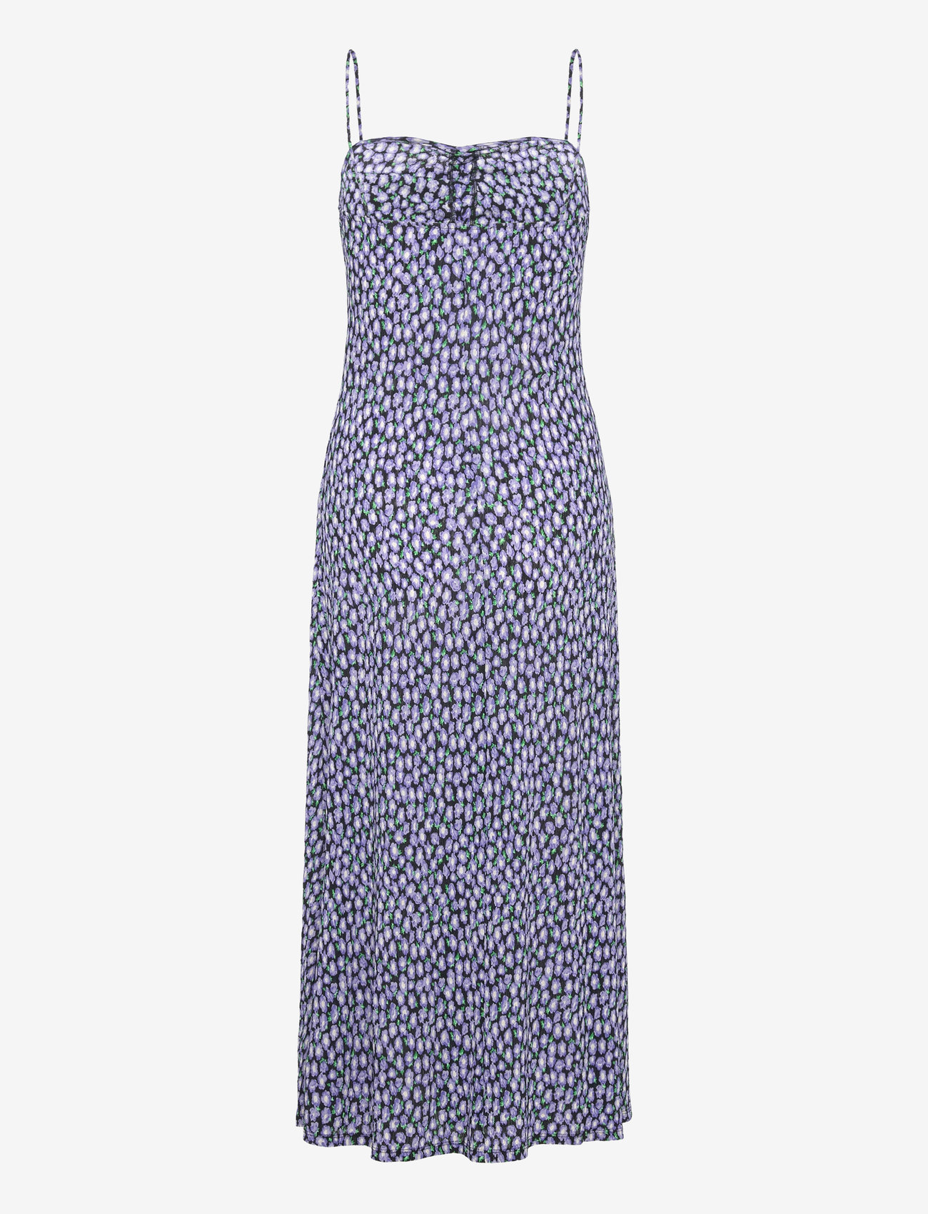 Mango - Long printed dress - midi kjoler - black - 2