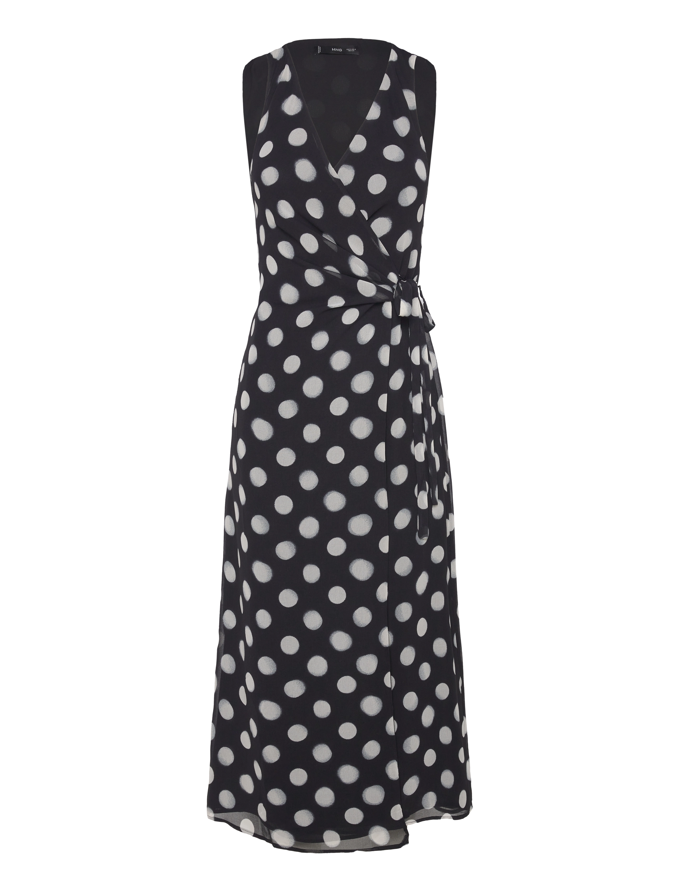 Mango - Cross dress with polka-dots - black - 1