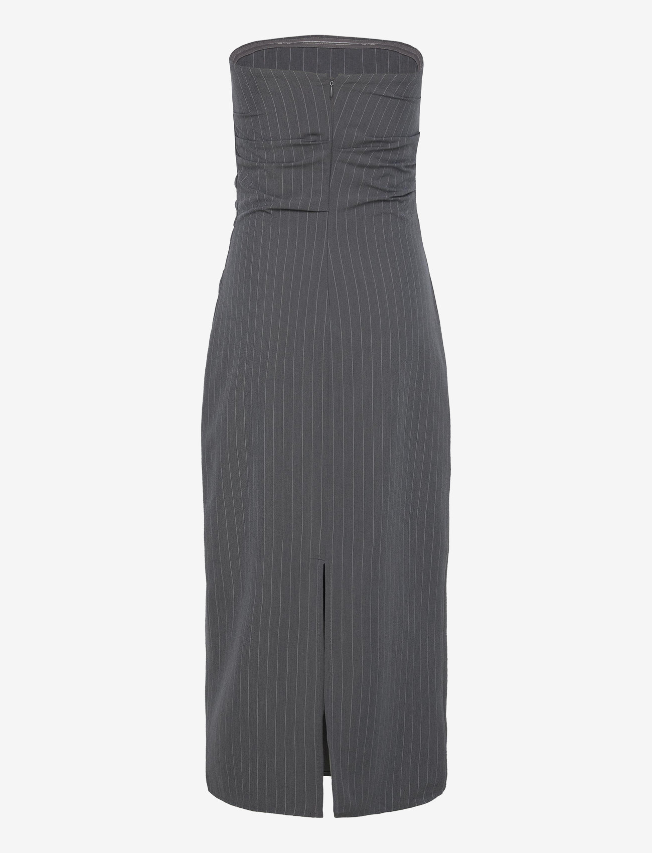 Mango Strapless Pinstripe Dress (MAN77024030-AW24) Midi-Kleider