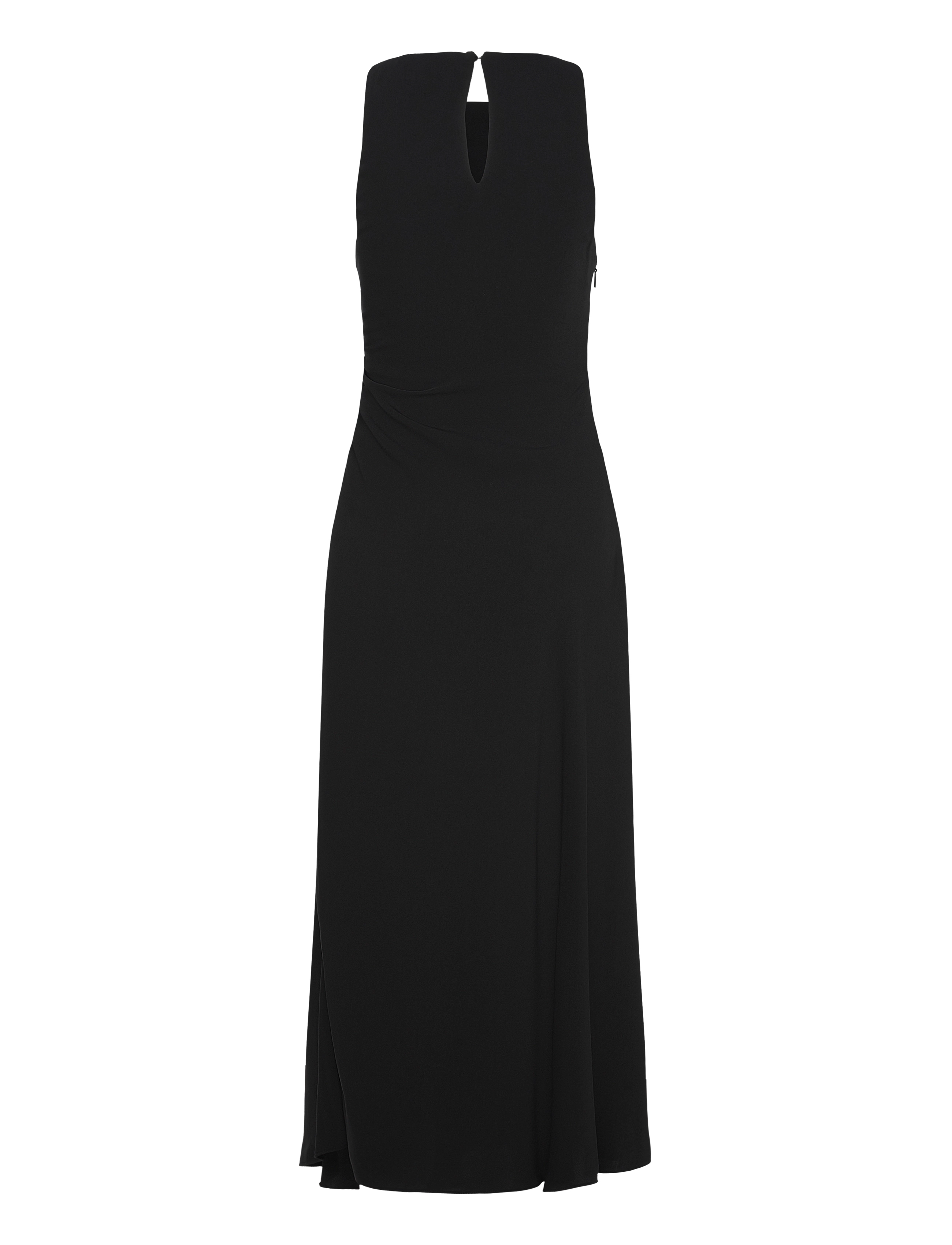 Mango - Midi-dress with draped detail - midiklänningar - black - 2