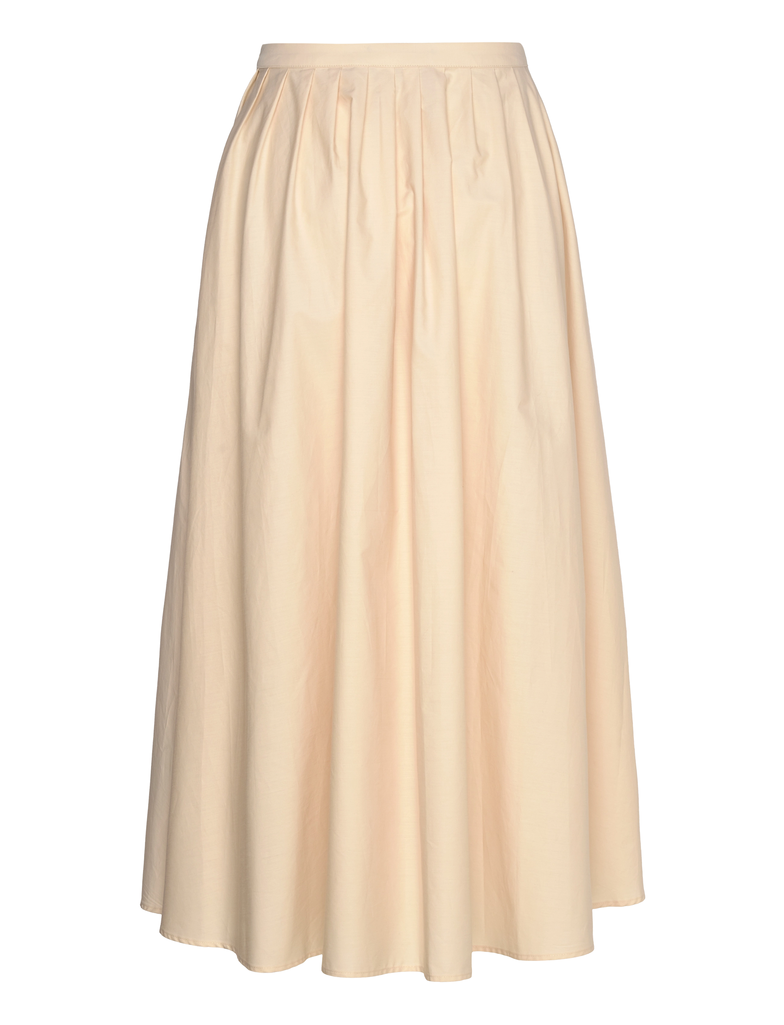 Mango - Pleated midi-skirt - light beige - 2
