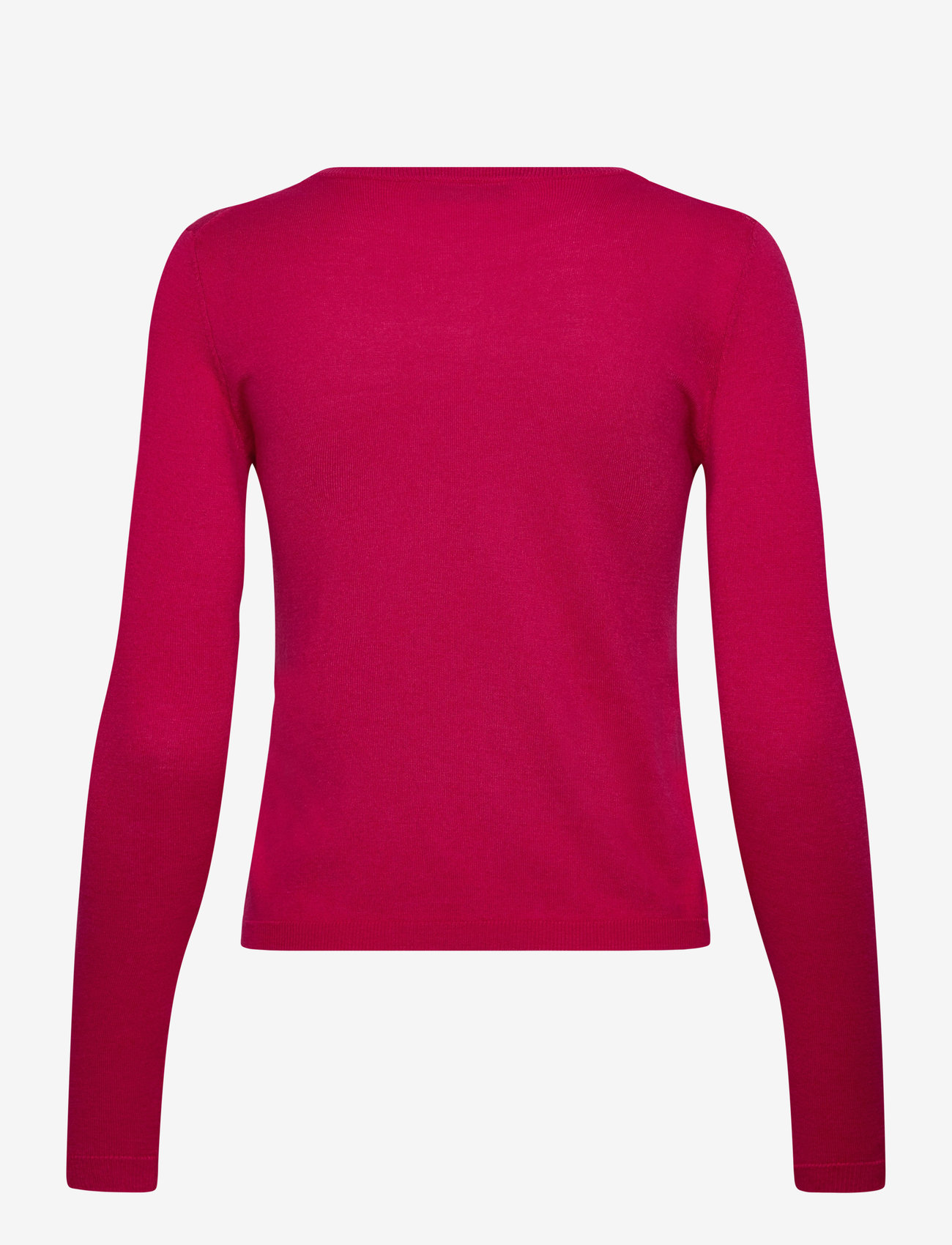 Mango - Fine-knit crew-neck sweater - bright pink - 2