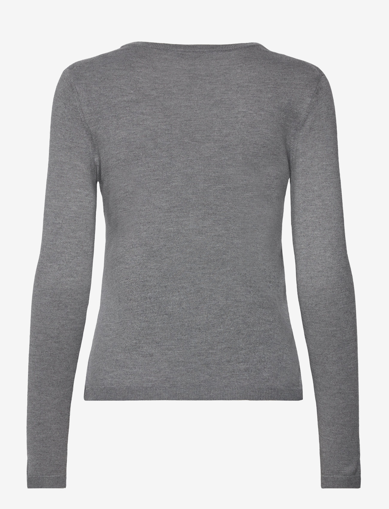 Mango - Fine-knit crew-neck sweater - stickade tröjor - lt pastel grey - 2