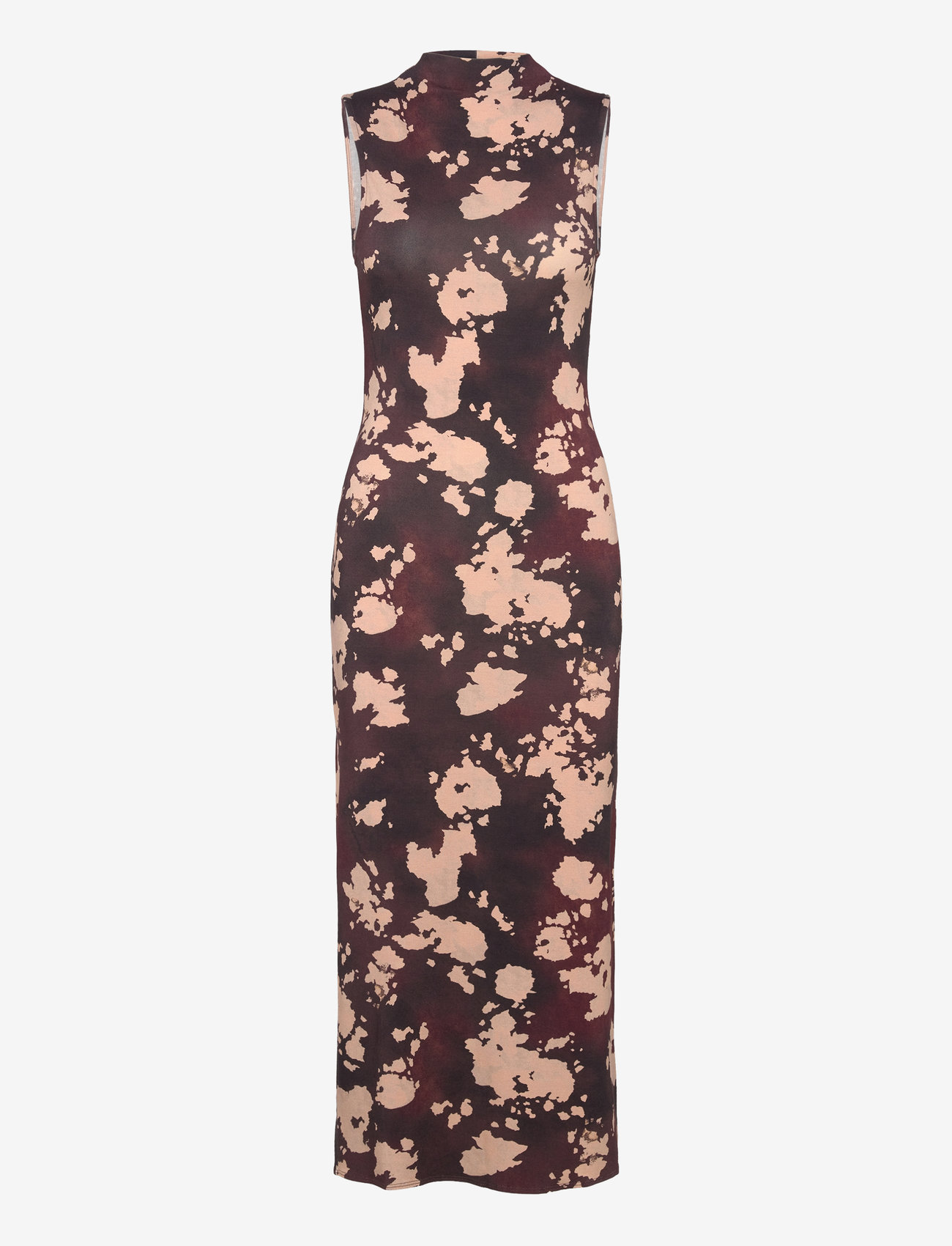 Mango - Midi printed dress - dark red - 1