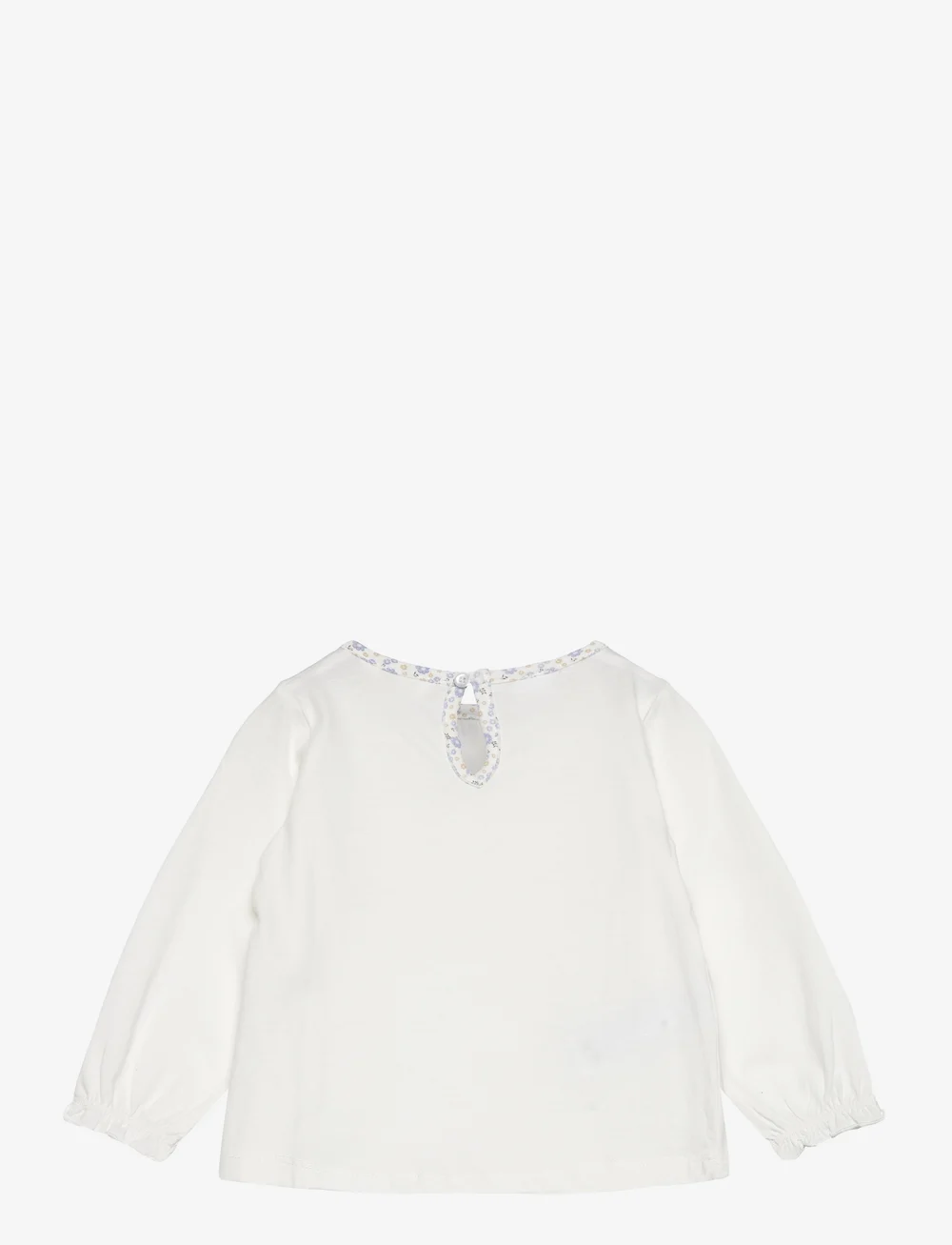 Mango - Contrast detail T-shirt - langærmede t-shirts - natural white - 1