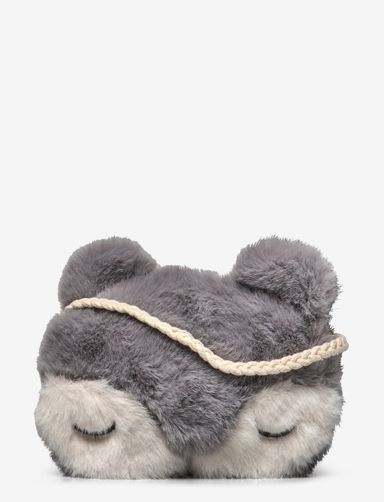 Mango - Fur-effect shoulder bag - axelremsväskor - grey - 0