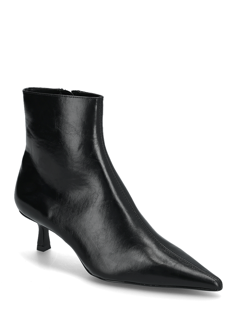 Black kitten heel shoe boots on sale