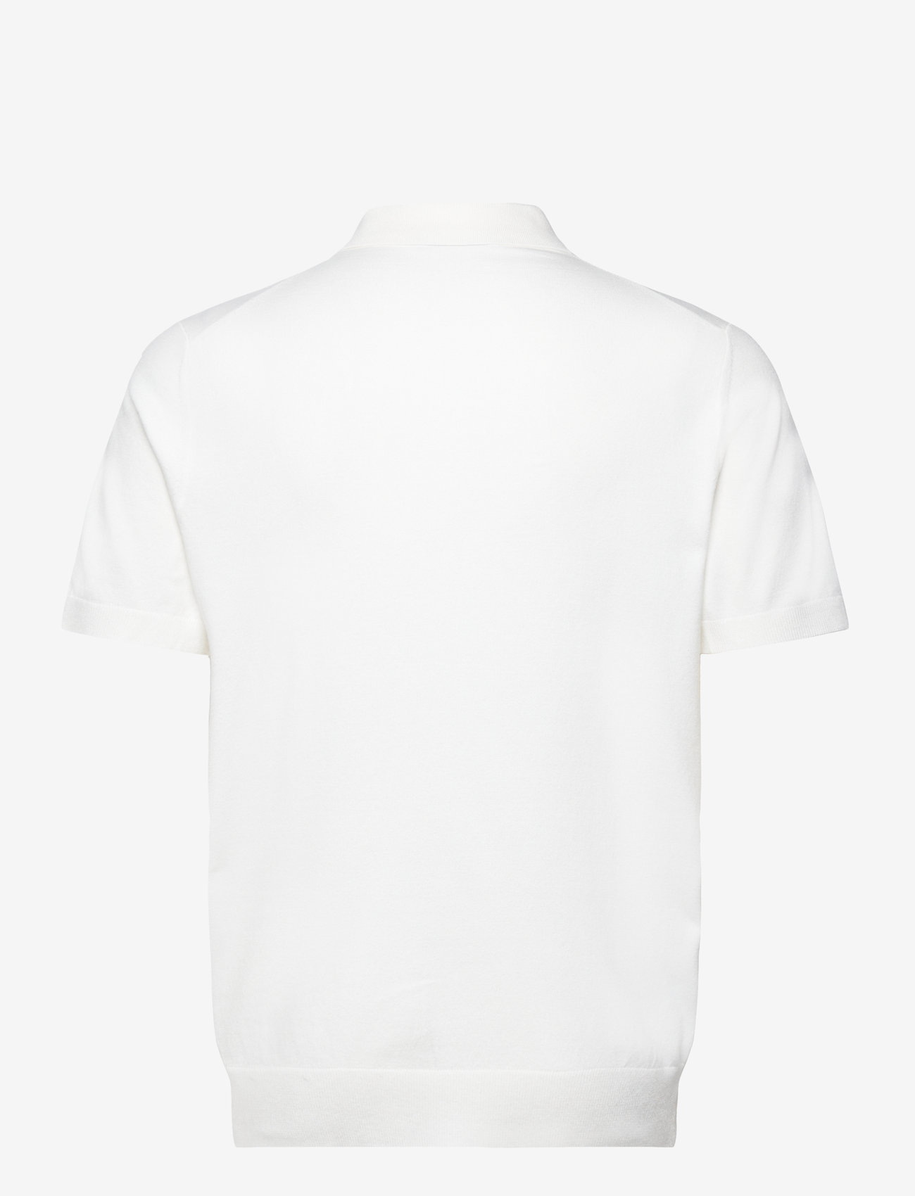 Mango - Fine-knit polo shirt - kortærmede poloer - white - 2