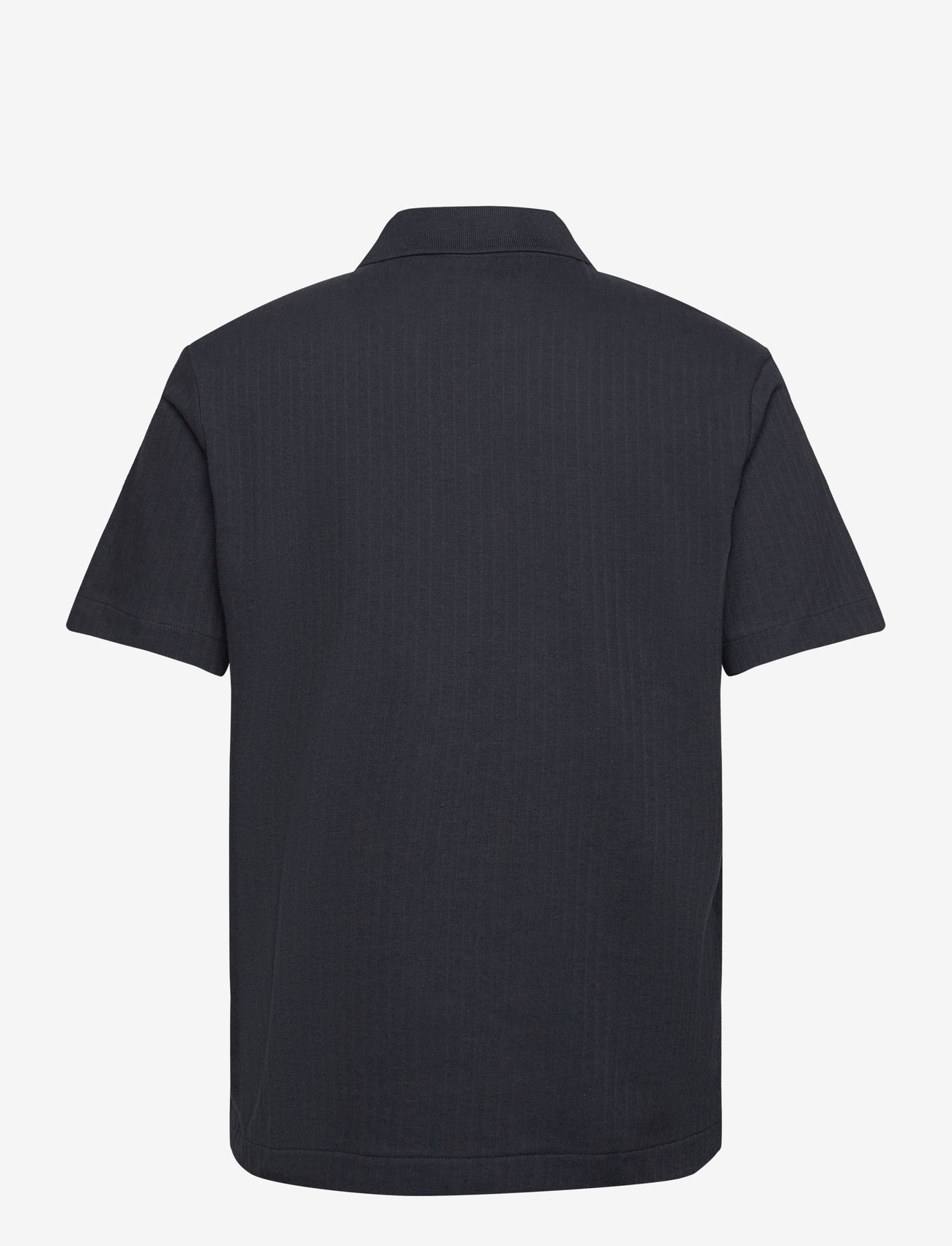 Mango - Regular-fit ribbed cotton polo shirt - polostrik - navy - 2