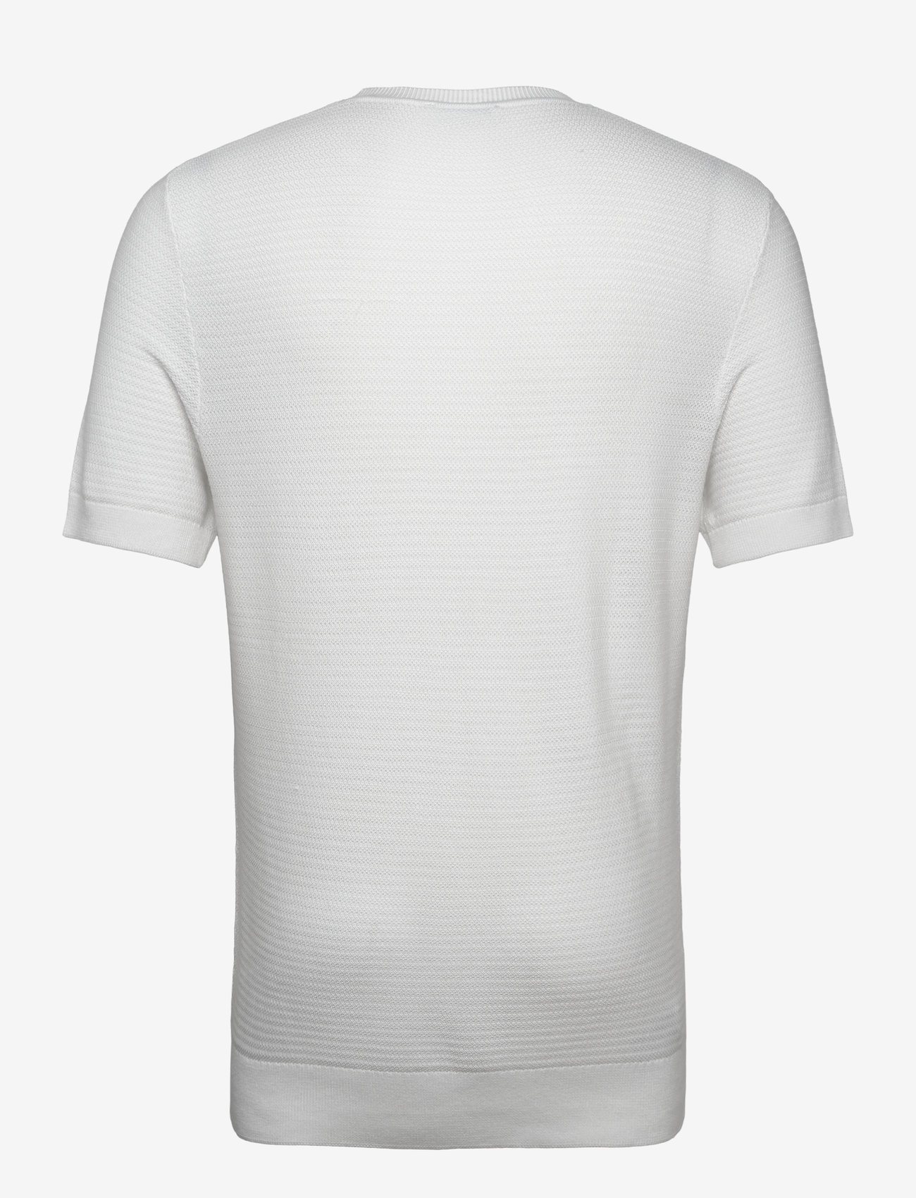 Mango - Tencel™ braided knitted t-shirt - kortärmade t-shirts - white - 2