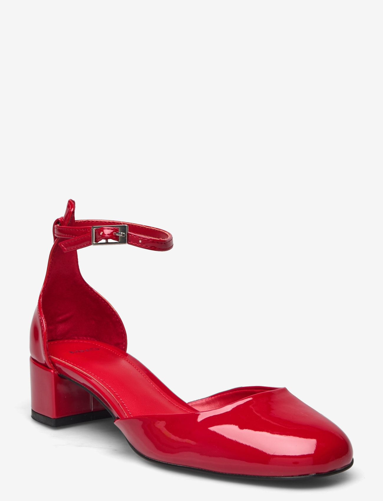 Mango - Patent leather-effect heeled shoes - pumps - red - 0
