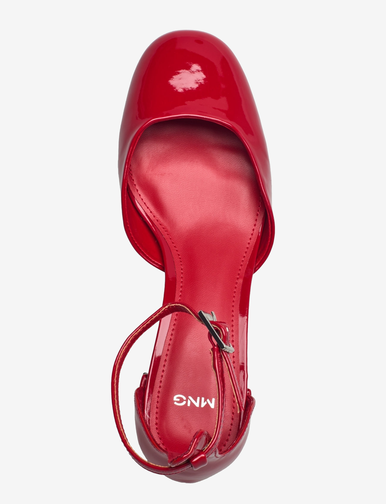 Mango - Patent leather-effect heeled shoes - pumps - red - 3