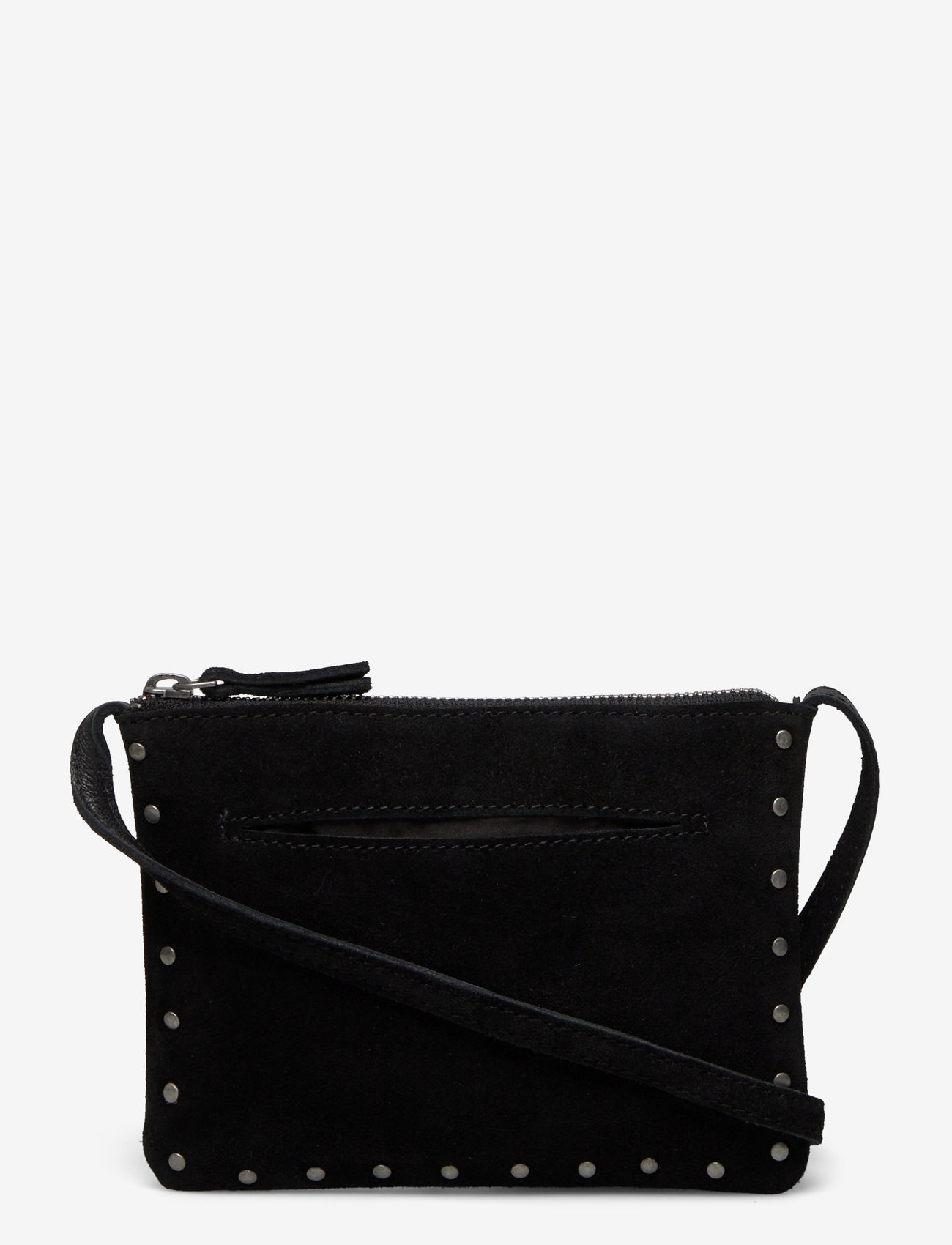 Mango - Stud leather bag - black - 0