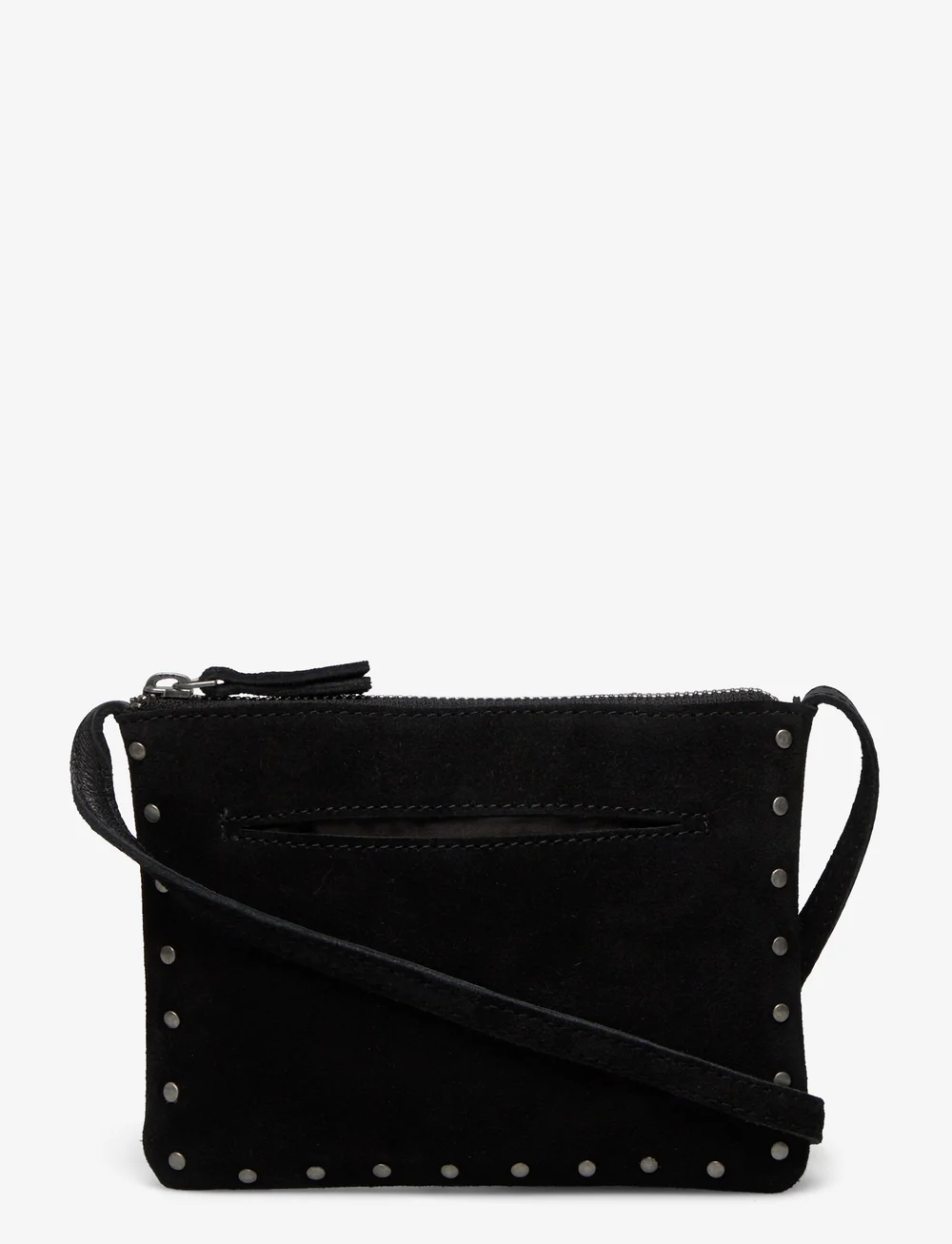 Mango - Stud leather bag - axelremsväskor - black - 0