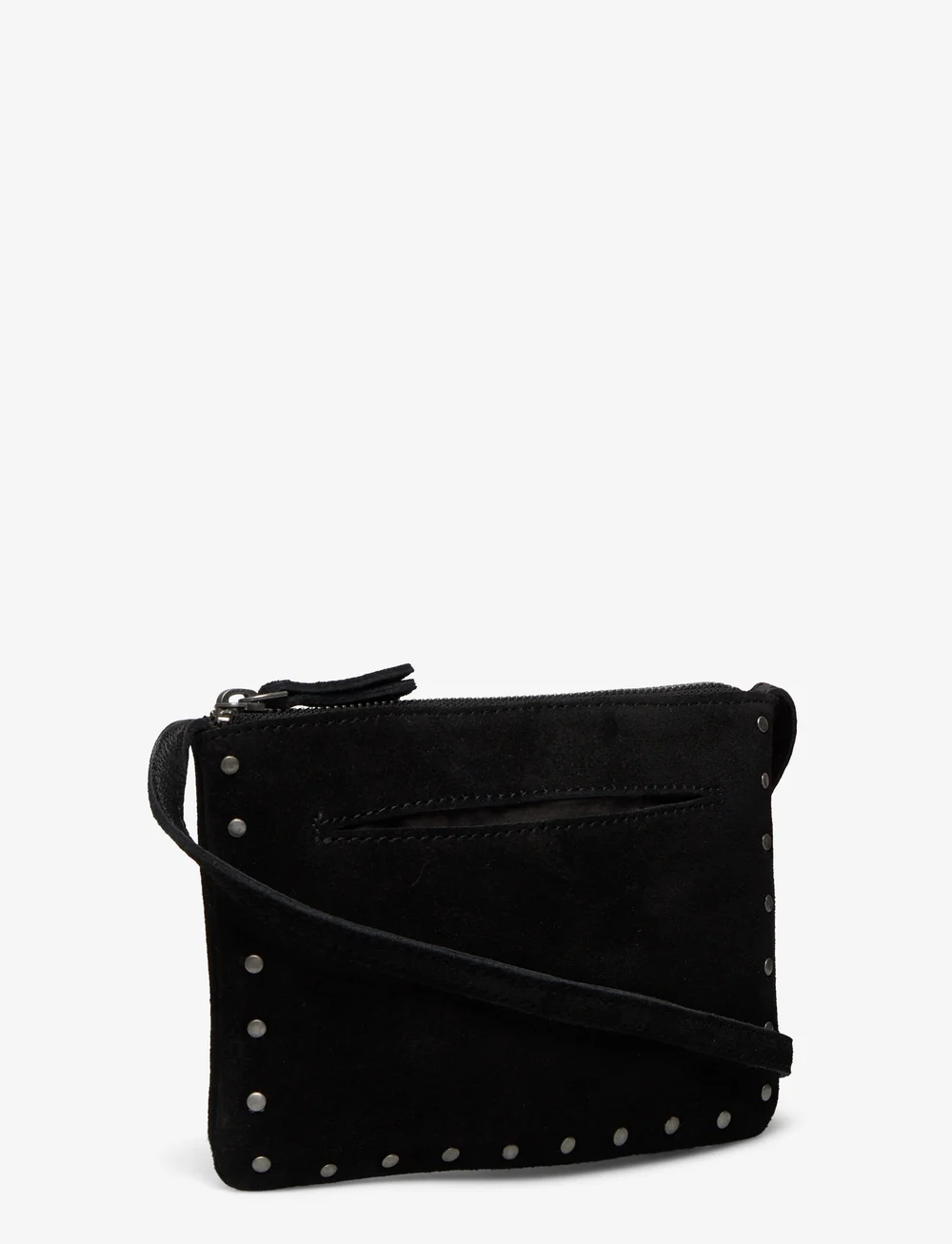 Mango - Stud leather bag - axelremsväskor - black - 2