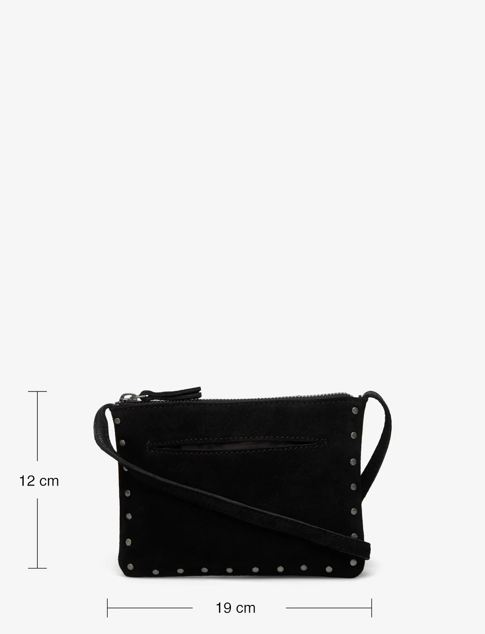 Mango - Stud leather bag - axelremsväskor - black - 4