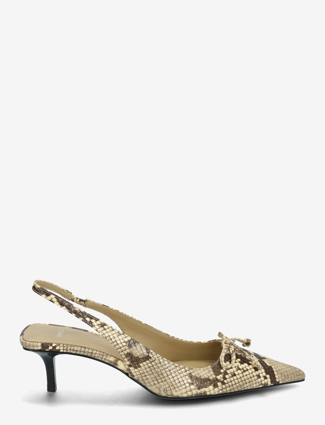 Mango - Kitten shoes with bow detail - slingbacks med hæle - light beige - 1