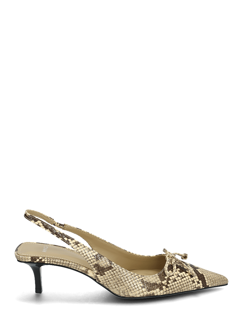 Mango - Kitten shoes with bow detail - slingbacks med hæle - light beige - 1