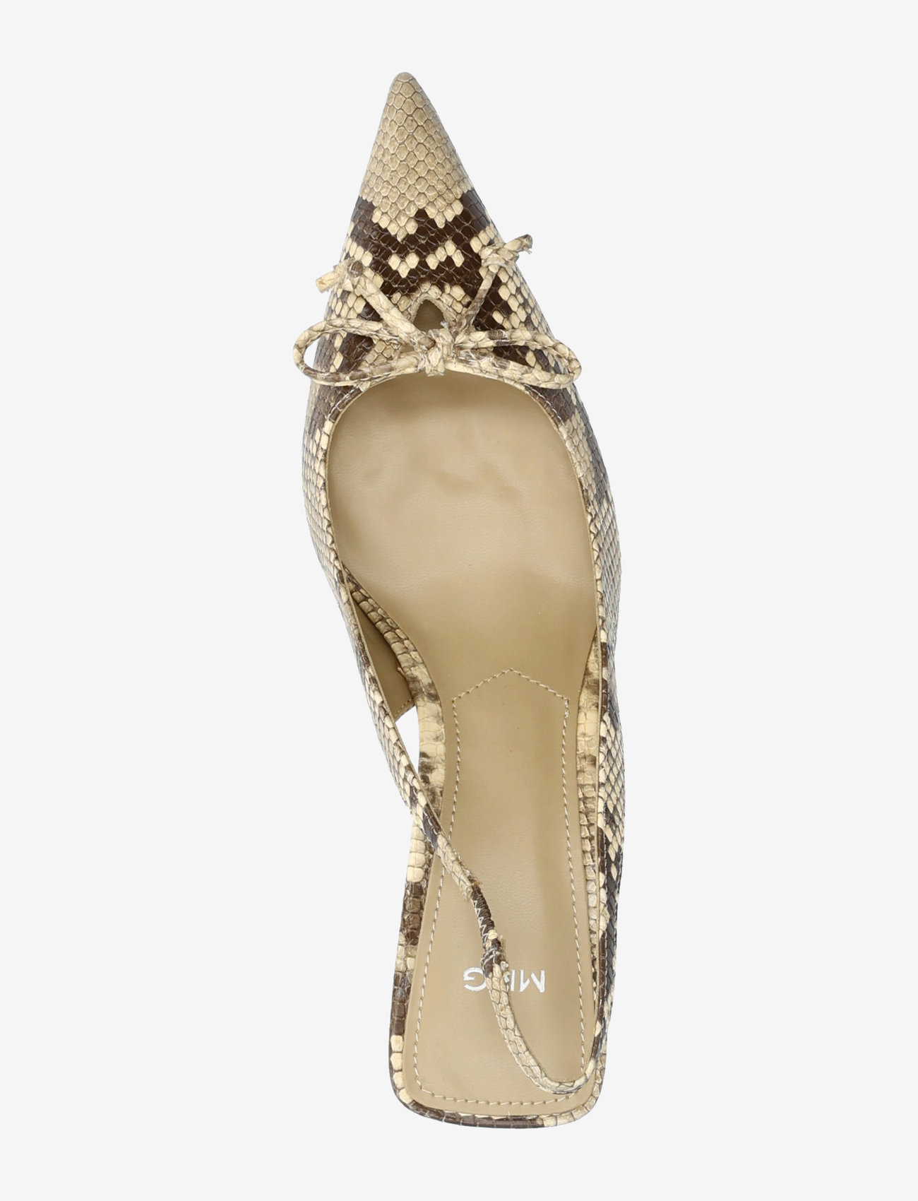 Mango - Kitten shoes with bow detail - slingbacks med hæle - light beige - 3