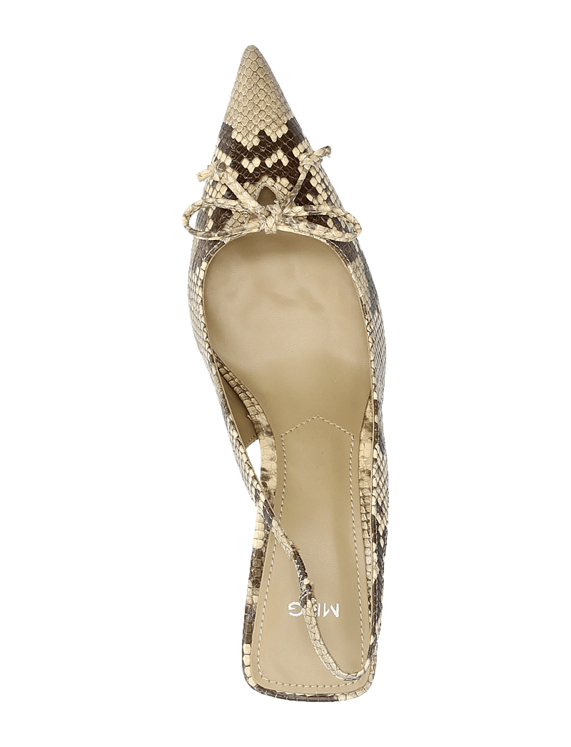 Mango - Kitten shoes with bow detail - slingbacks med hæle - light beige - 3