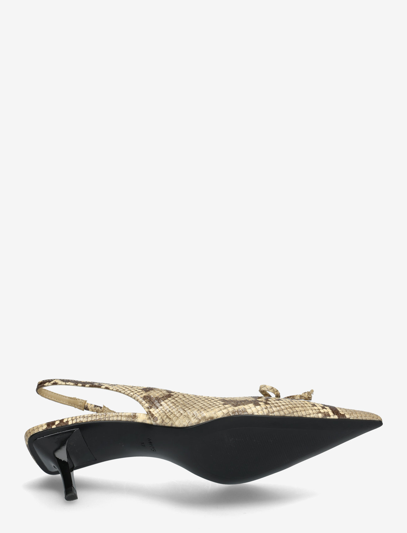 Mango - Kitten shoes with bow detail - slingbacks med hæle - light beige - 4