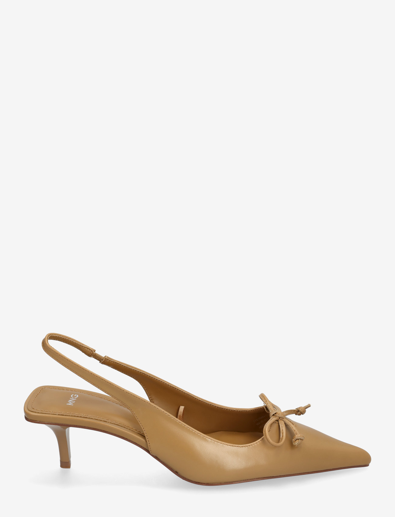 Mango - Kitten shoes with bow detail - högklackade slingbacks - medium brown - 1