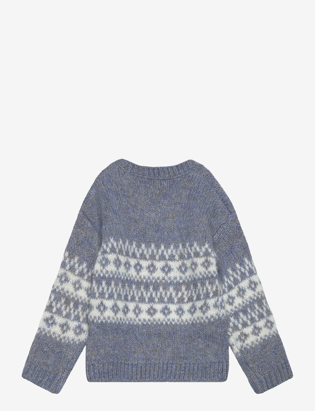 Mango - Jacquard knitted sweater - medium blue - 2