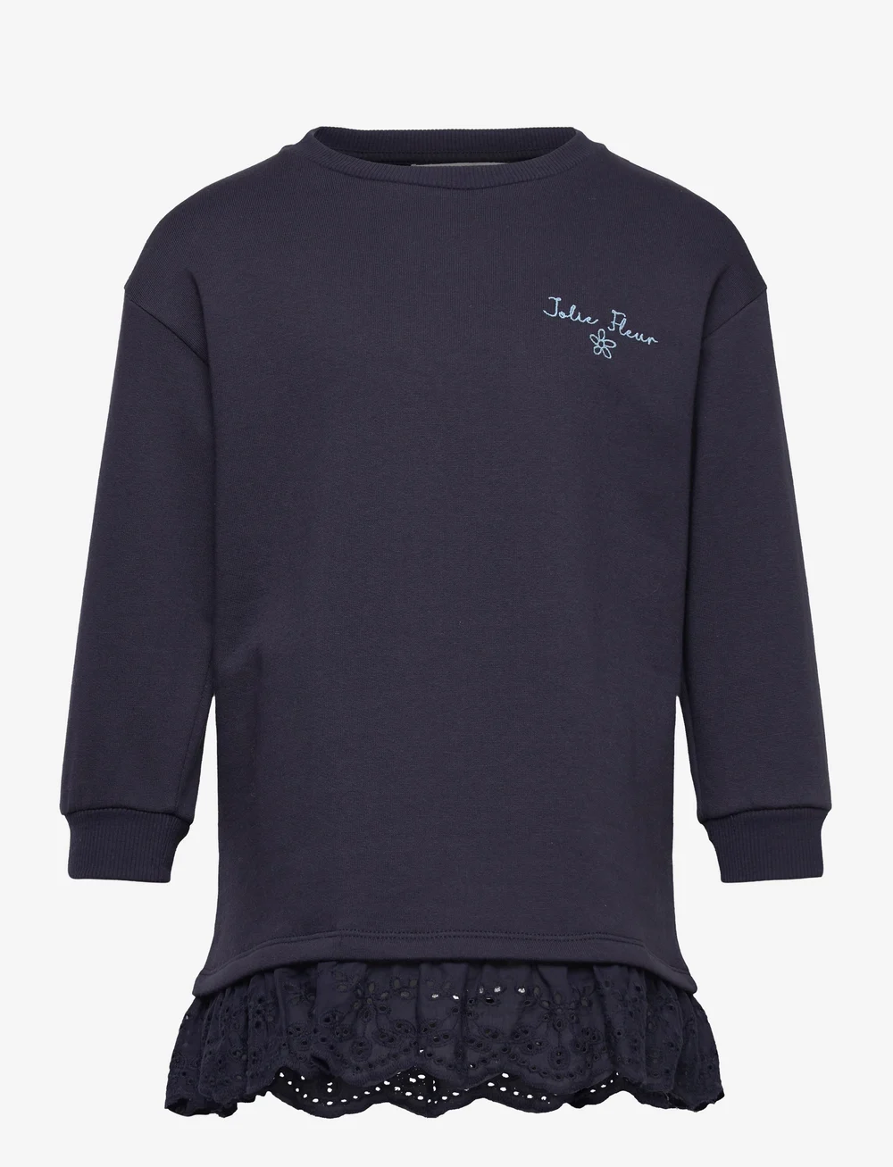 Mango - Embroidered sweatshirt dress - langærmede babykjoler - navy - 0