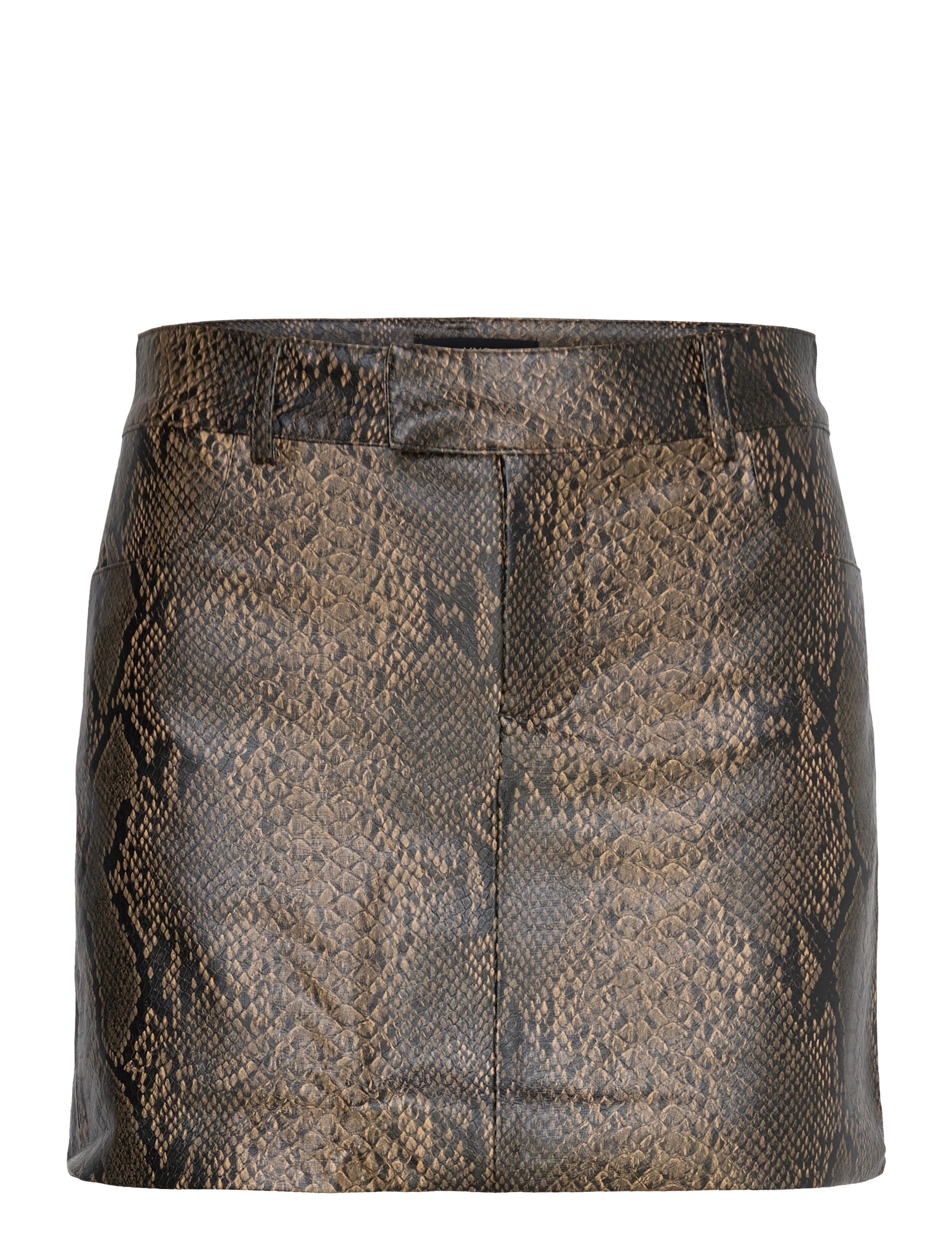 MANGO Mini-Rock With Animal-Print Effect Beige - 36 - Damen