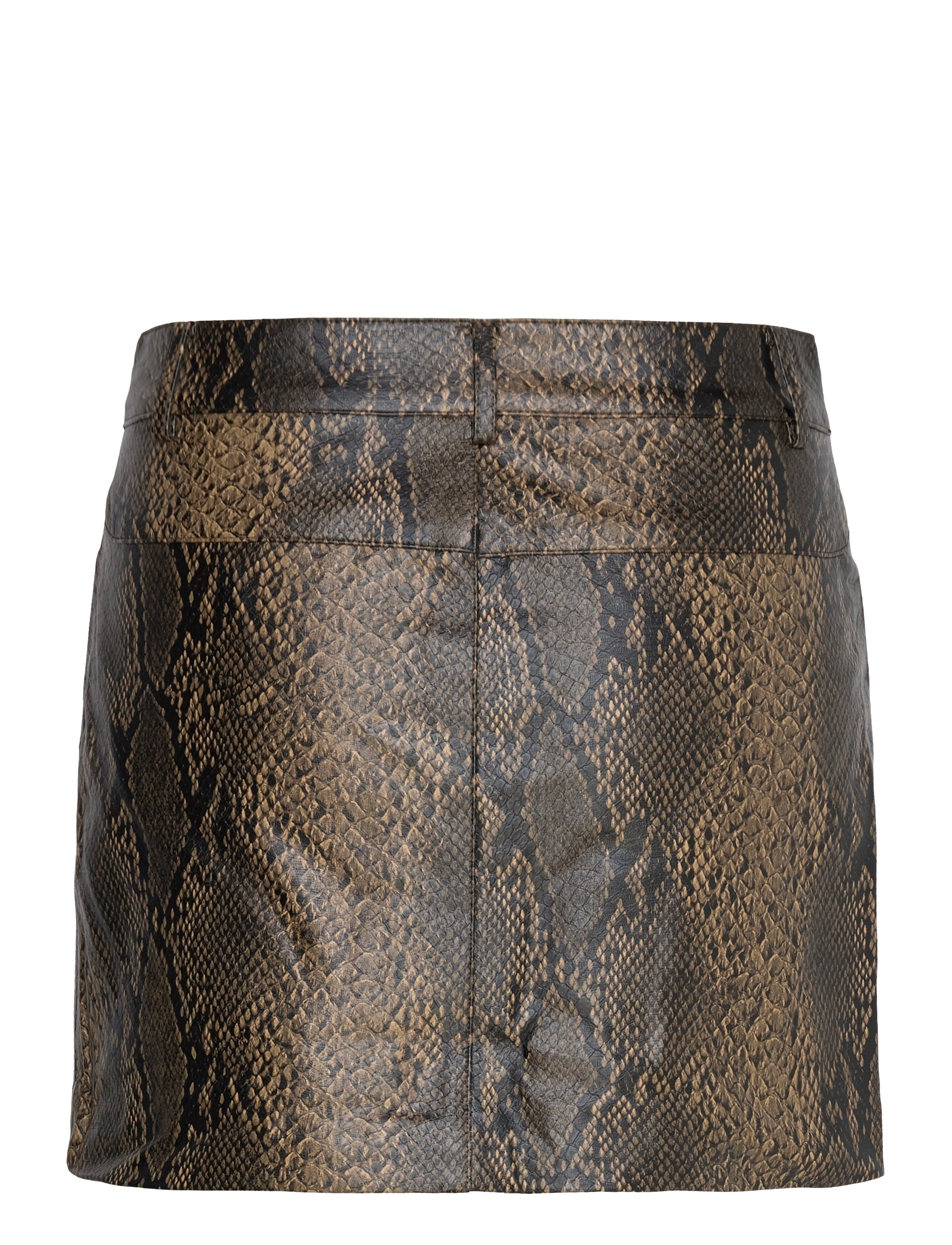 Mango - Mini-skirt with animal-print effect - laveste priser - light beige - 2
