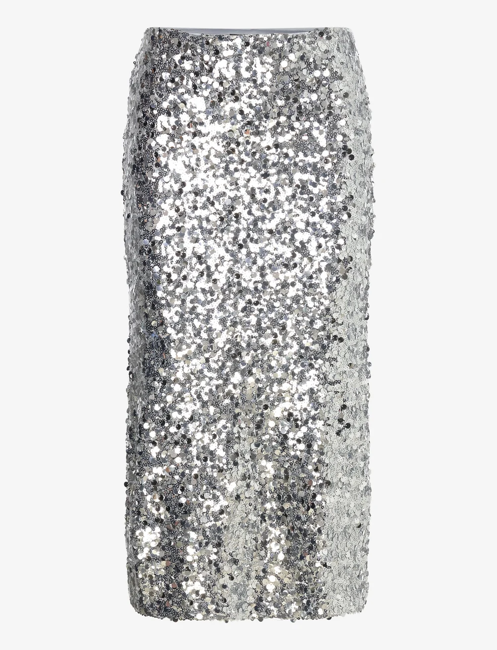 Mango - Sequin midi skirt - paljettkjolar - silver - 1