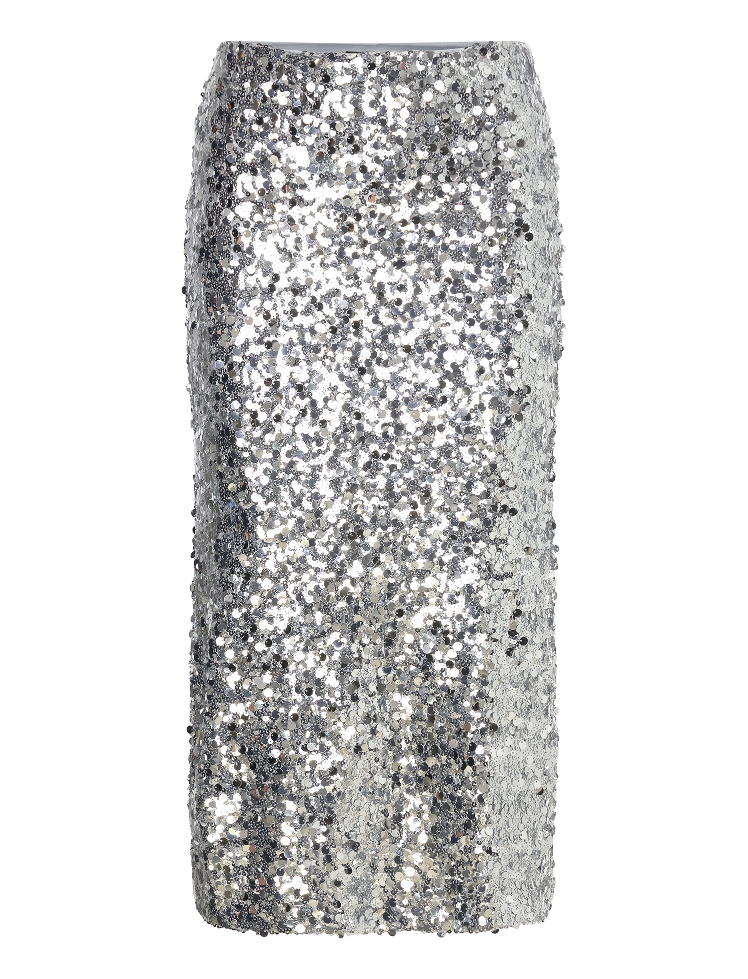 Mango Sequin midi skirt - Riided - SILVER / silver
