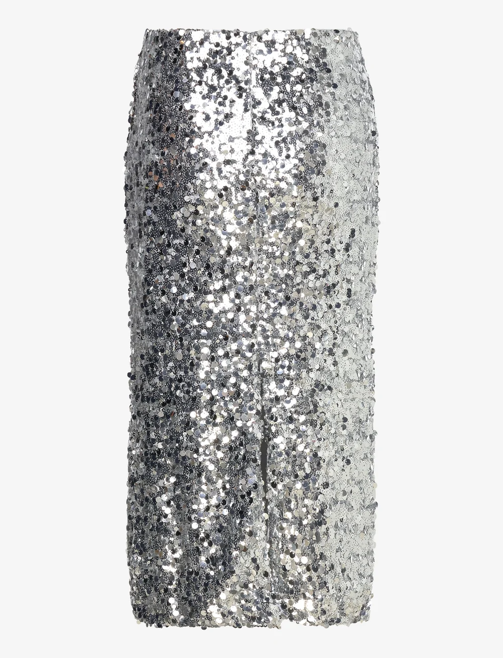 Mango - Sequin midi skirt - paljettkjolar - silver - 2