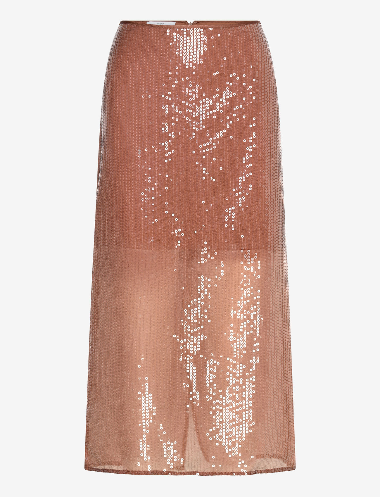 Mango - Sequin midi skirt - midi skirts - brown - 0