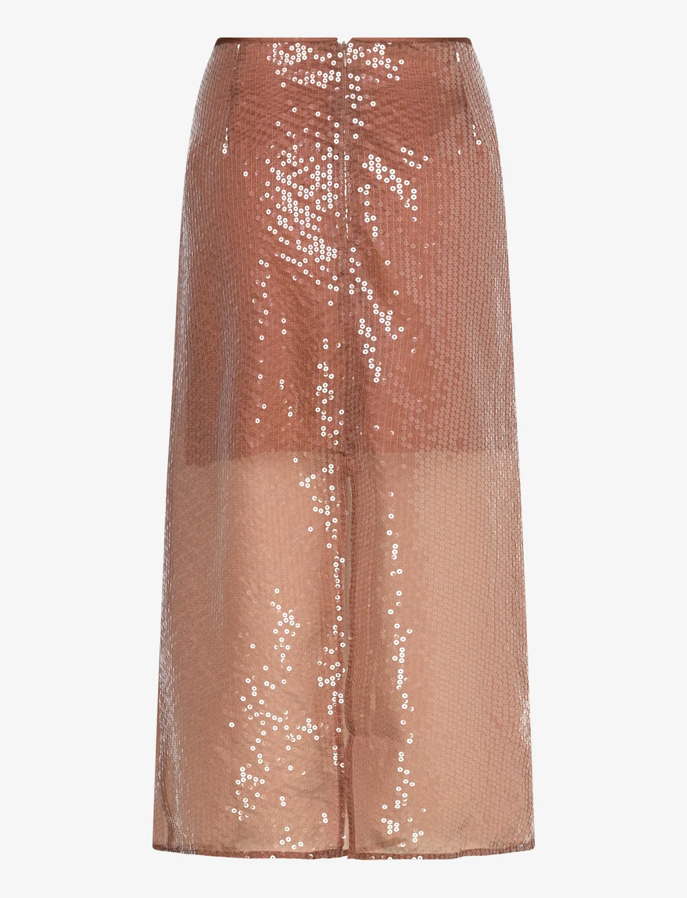 Mango - Sequin midi skirt - paillet nederdele - brown - 2