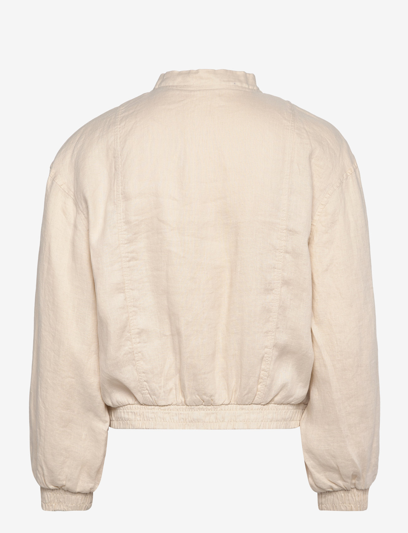 Mango - Buttons linen-blend jacket - frühlingsjacken - light beige - 1