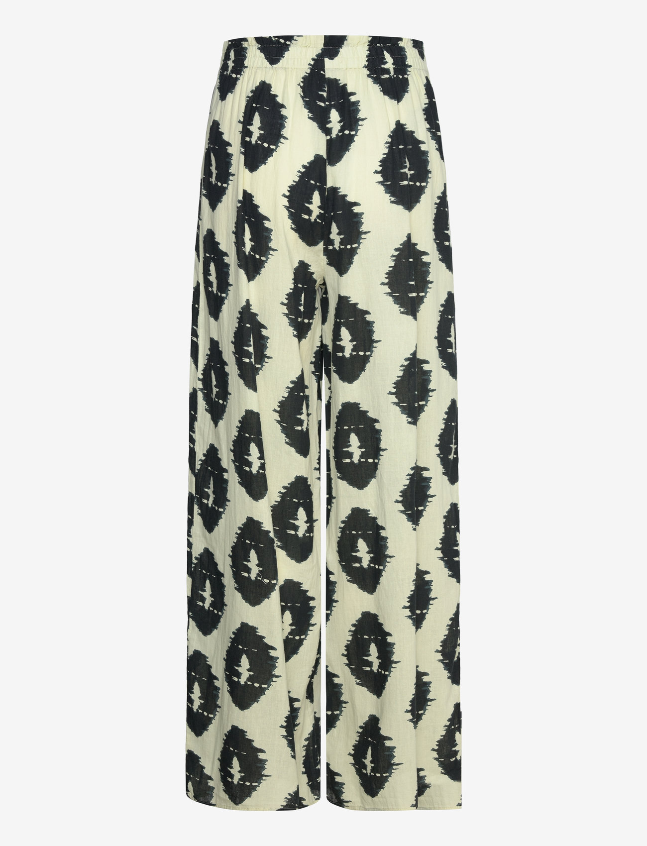 Mango - Wideleg printed trousers - madalaimad hinnad - light beige - 1