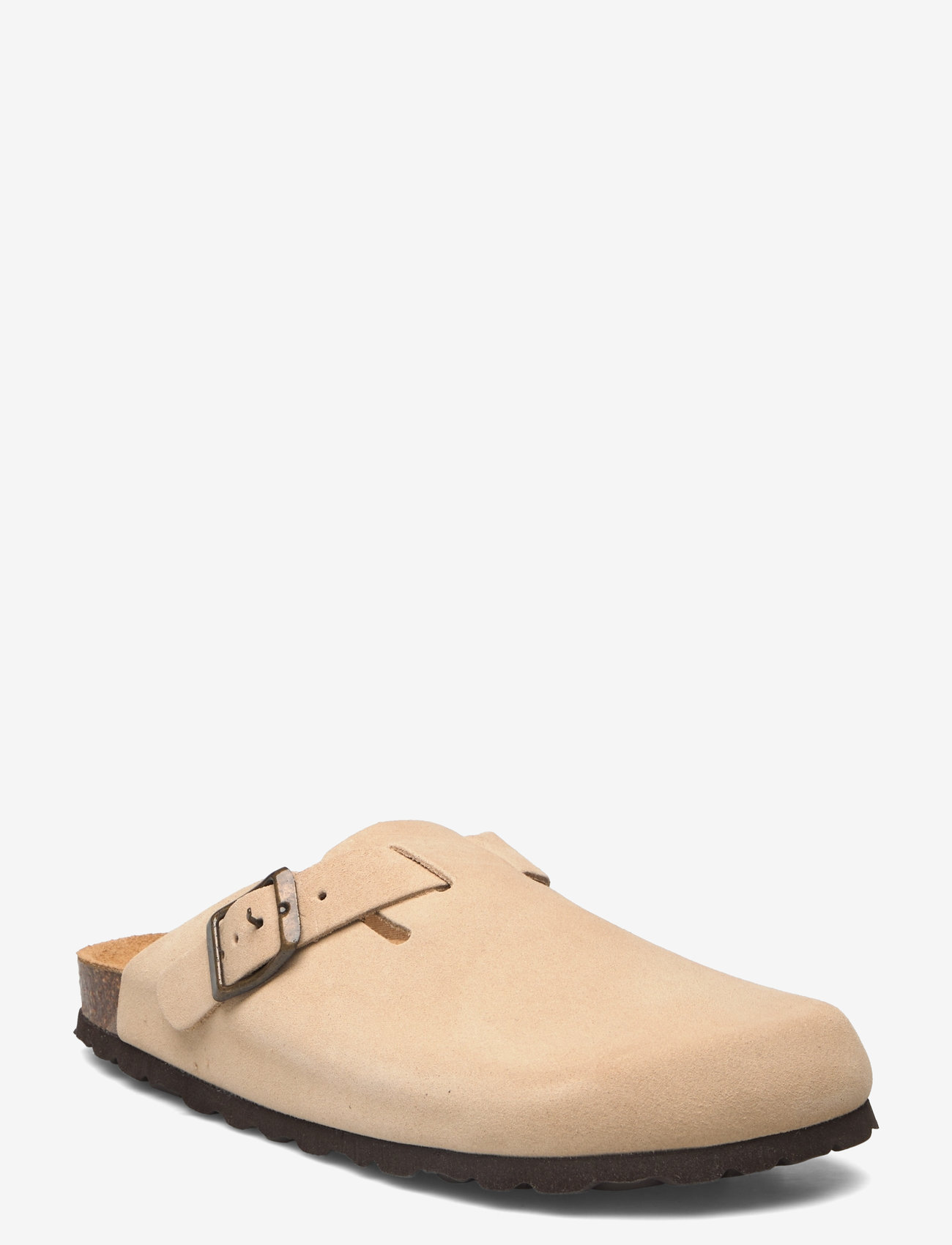 Mango - Leather clogs with buckle - die niedrigsten preise - lt pastel brown - 0