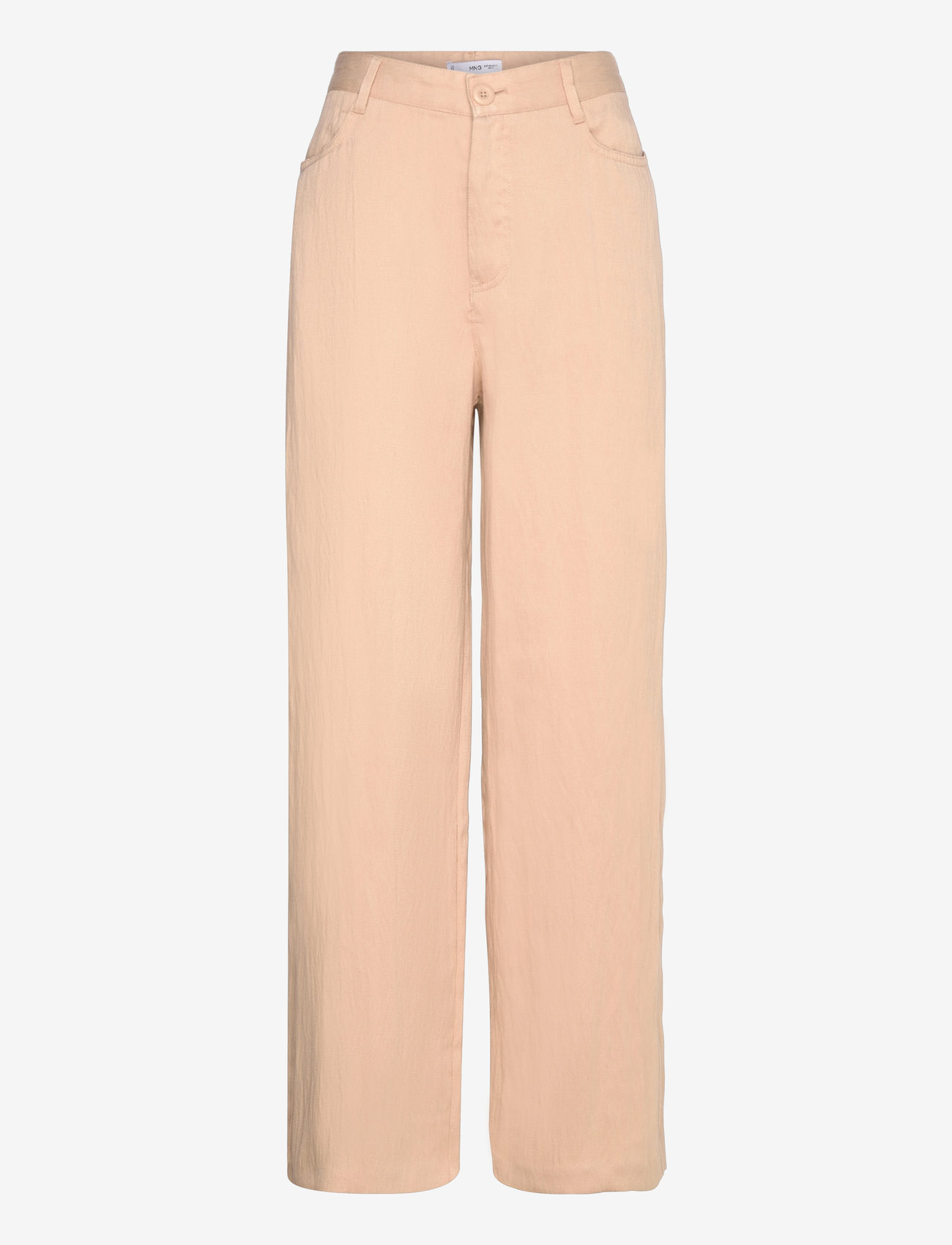 Mango - Flowy straight-fit trousers - laveste priser - light beige - 0